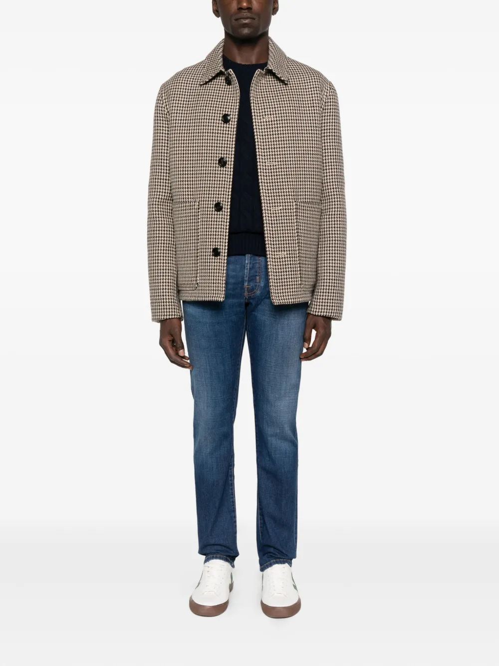 Jacob Cohën five-pocket embroidered-logo jeans - Blauw