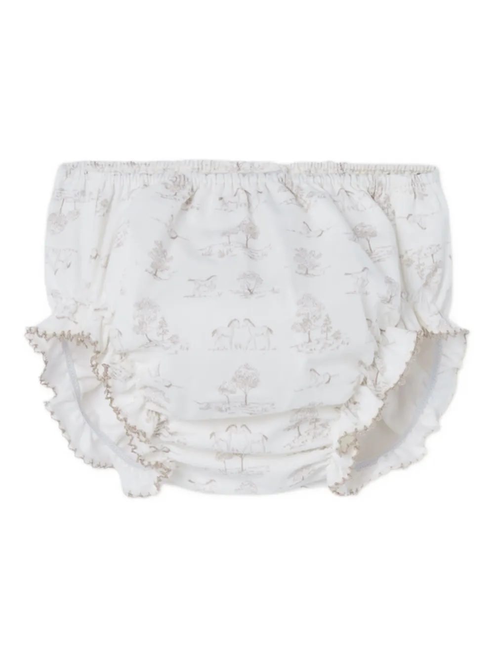 Paz Rodriguez Gebreide jurk met paardenprint Beige