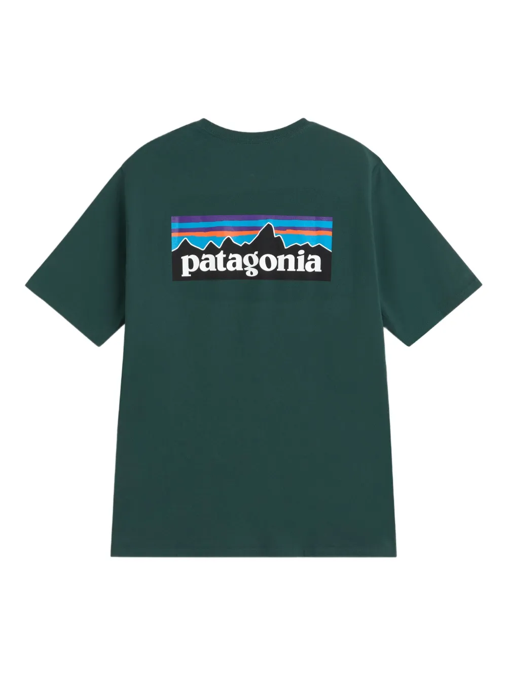 Patagonia T-shirt P-6 logo responsibili - Groen