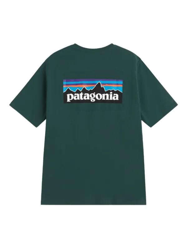 patagonia Tシャツ グリーン　★スペシャル Patagonia logo-print T-shirt | Green | FARFETCH