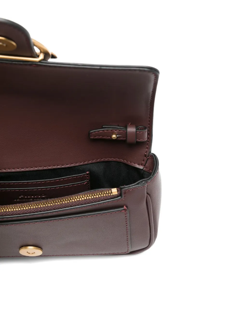 PINKO Love Bag One Simply pocket crossbody bag Bruin