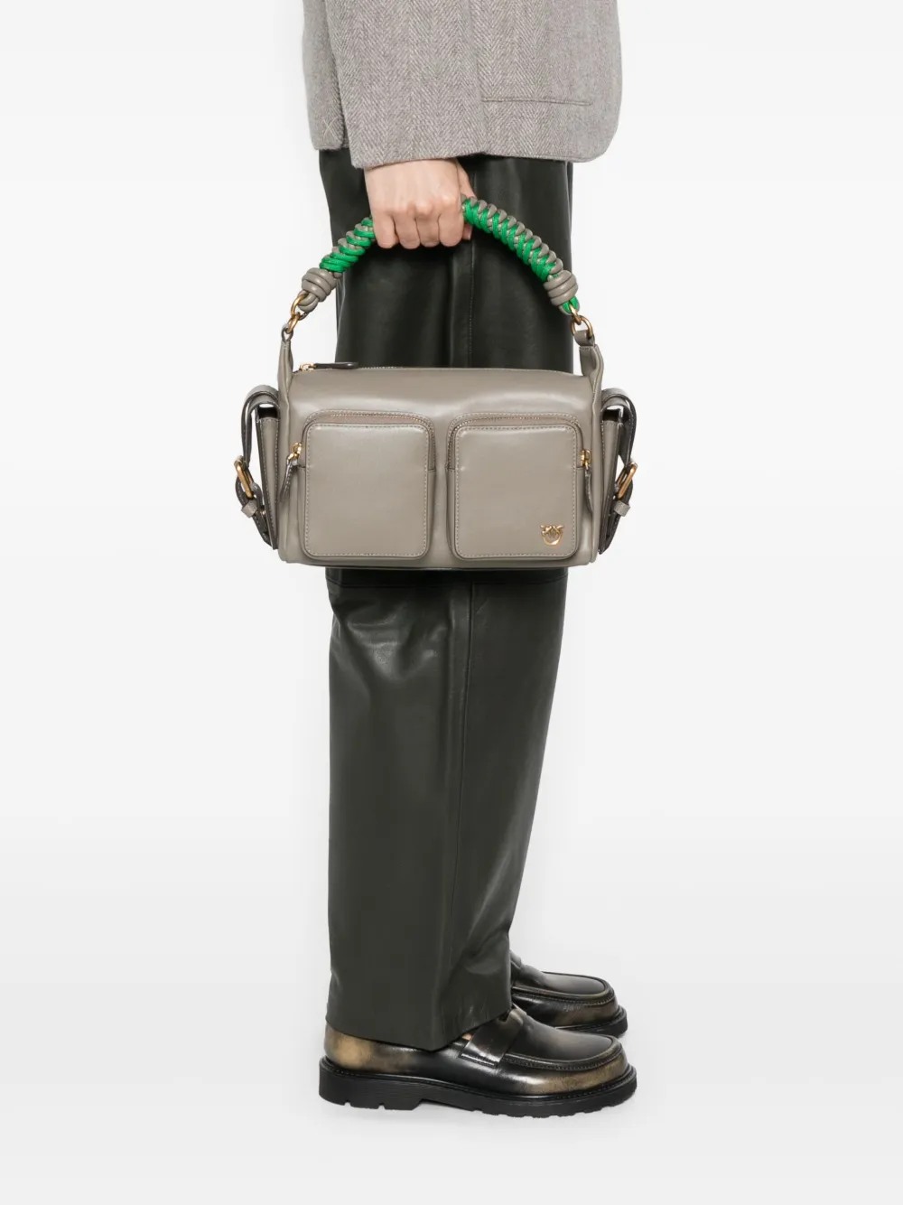 PINKO braided-handle pocket shoulder bag | Image 2