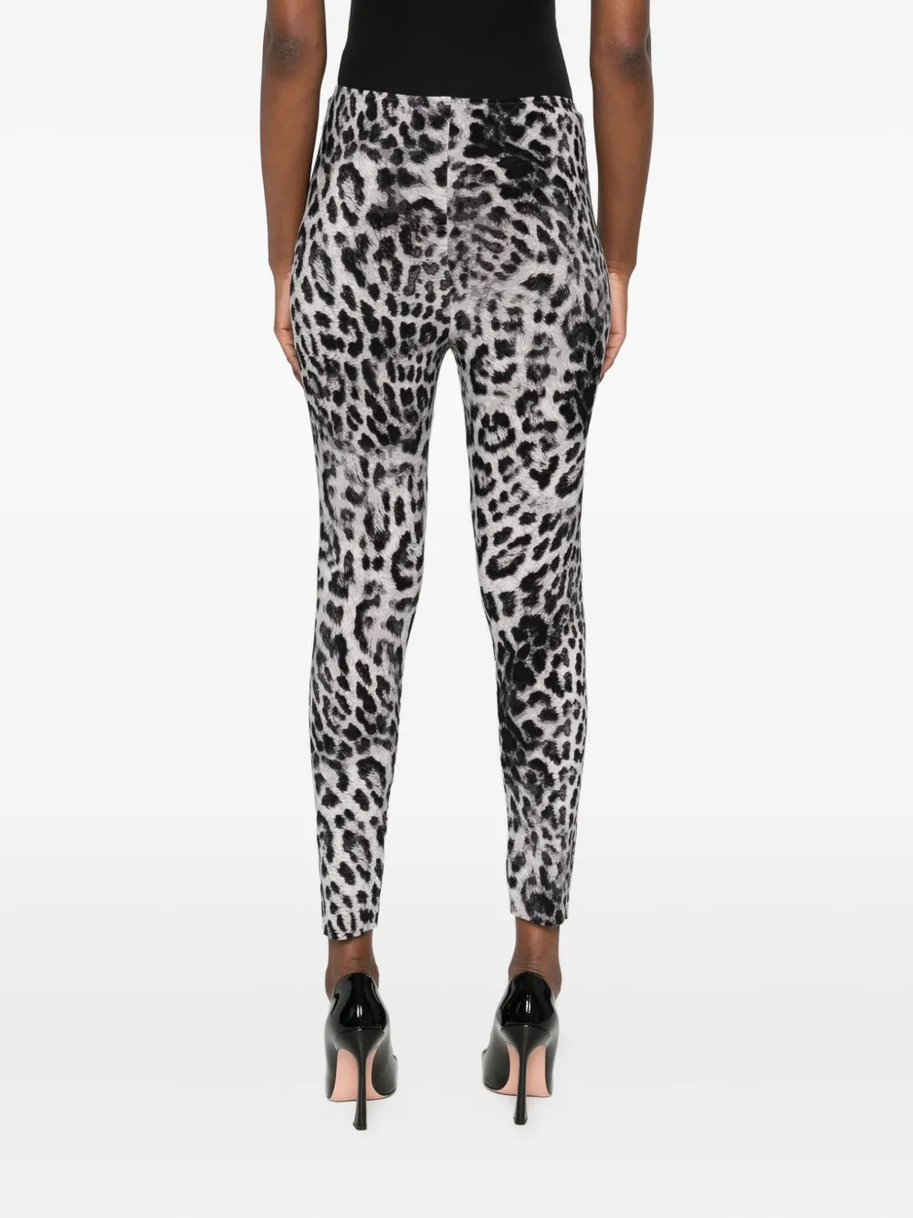 Norma Kamali Leopard-print Leggings In Multi