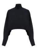 LAPOINTE high-neck cropped top - Black