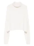 Lisa Yang turtleneck cropped sweater - Neutrals