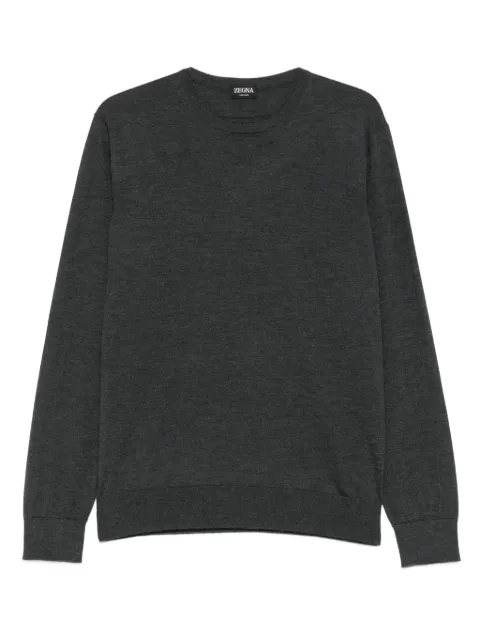 Zegna suéter con cuello redondo