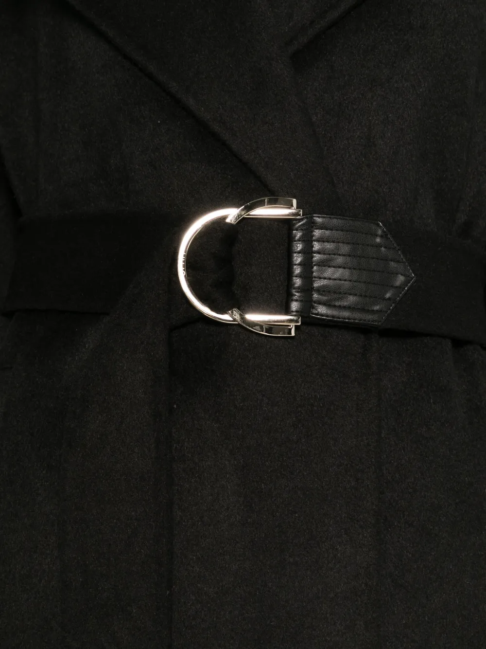 Liu •jo Belted Jacket In Black
