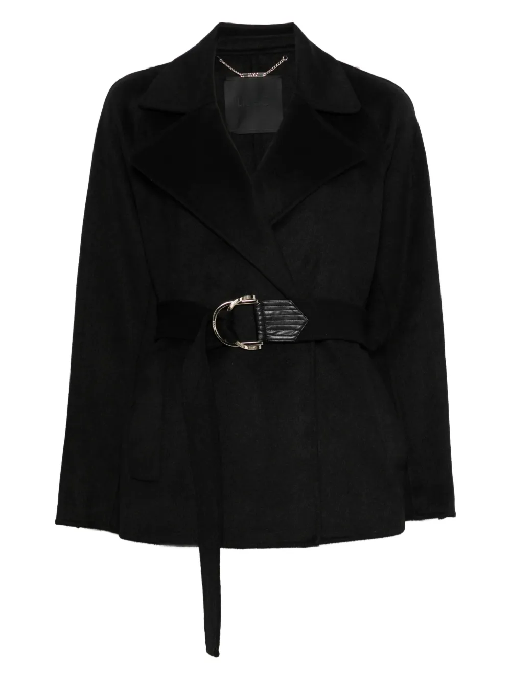 LIU JO belted jacket | Black | Image 1