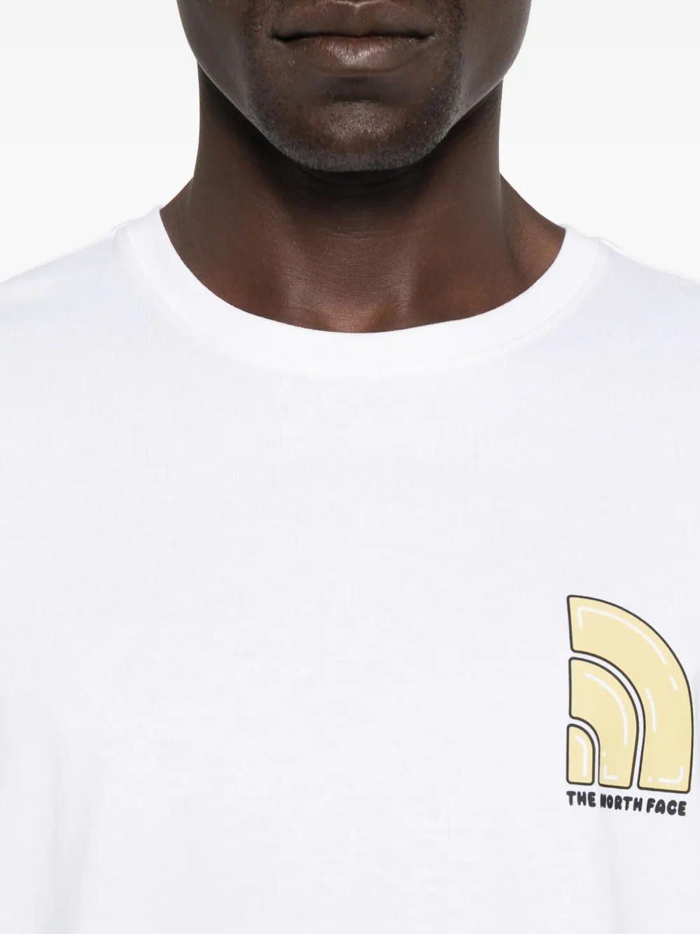 The North Face logo T-shirt Wit