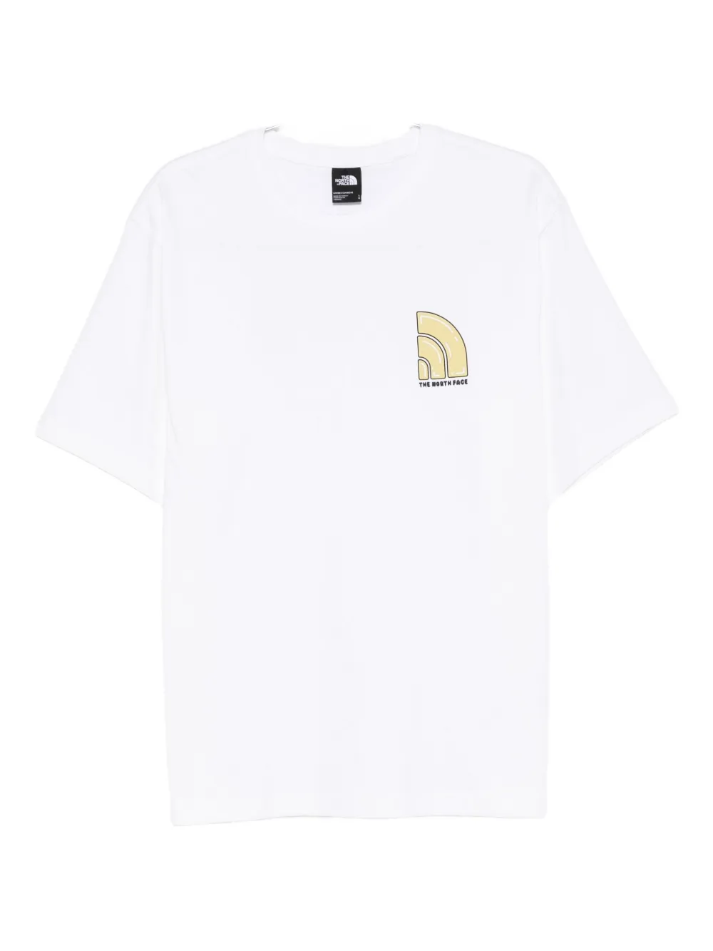 The North Face logo T-shirt Wit