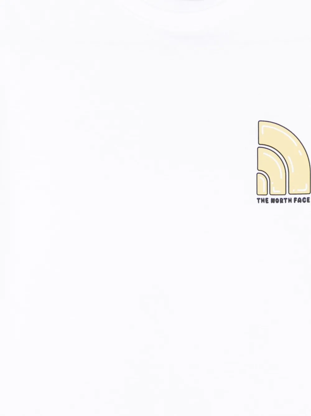 The North Face T-shirt met logo Wit