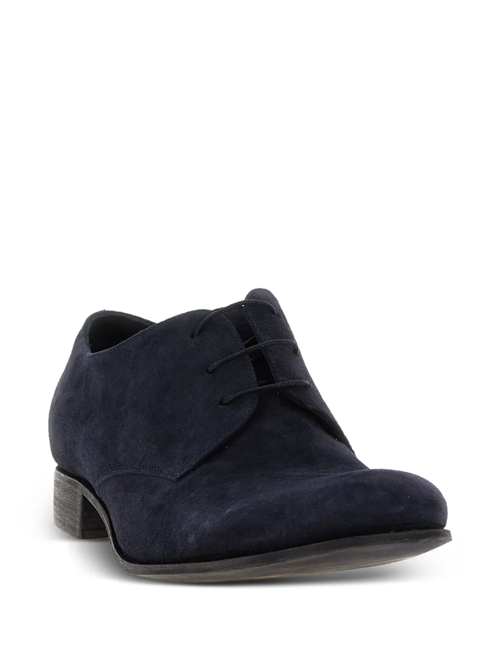 Julian lace-up suede derby shoes Blue