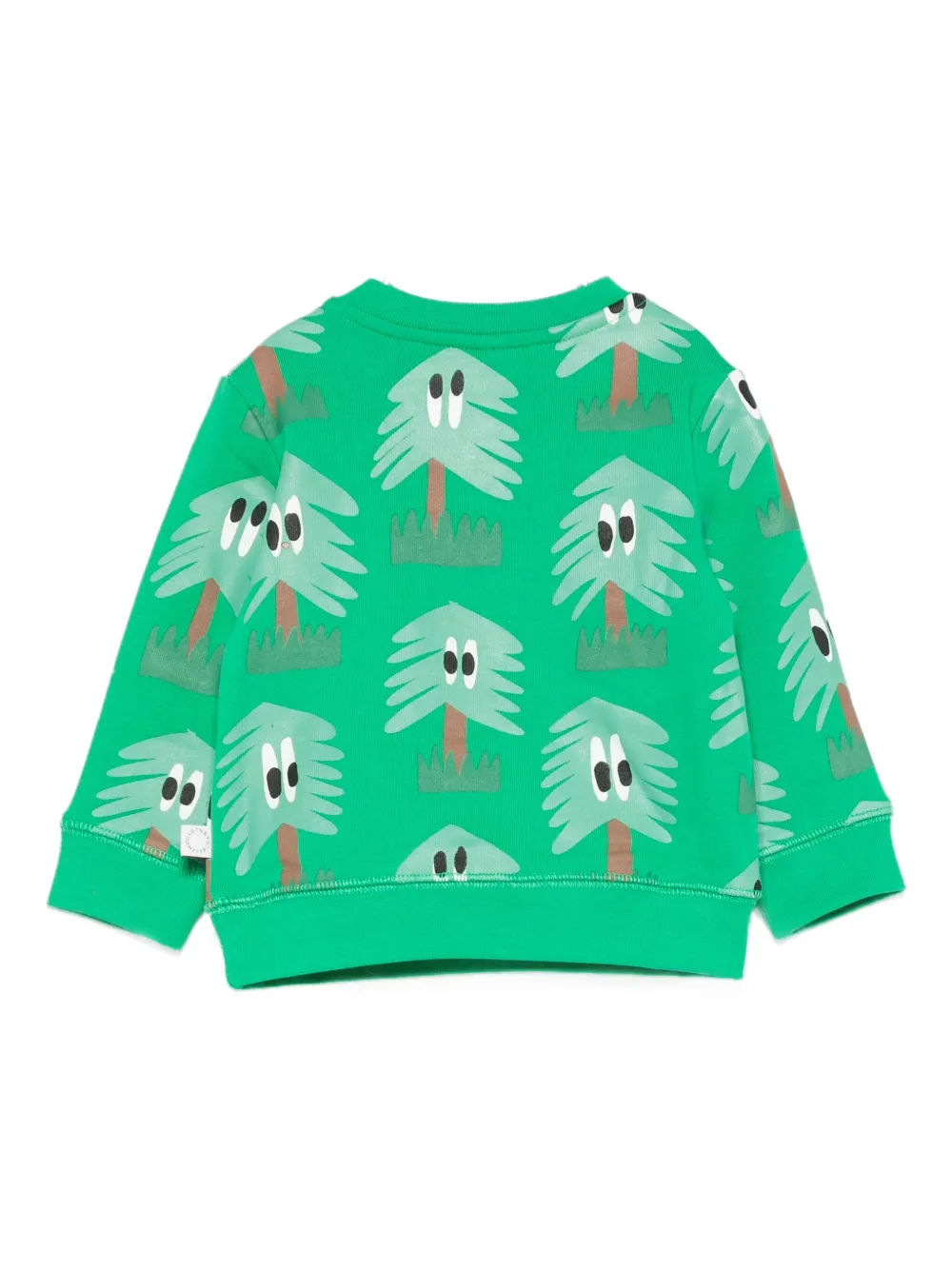 Stella McCartney Kids tree-print sweatshirt Groen