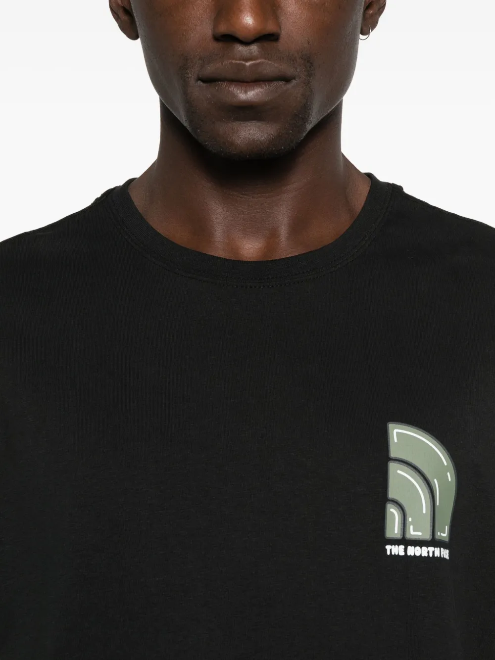 The North Face cotton t-shirt Zwart