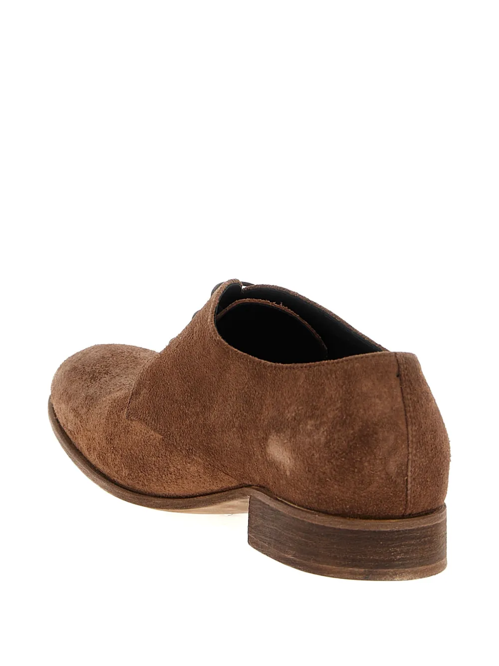 Julian Suede-leather Lace-up Shoes In Brown