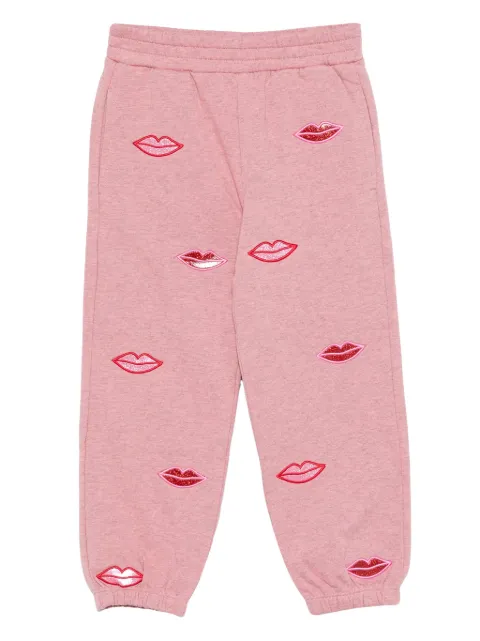 Stella McCartney Kids lip-print sweatpants