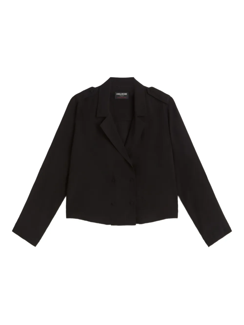 Zadig&Voltaire double-breasted cropped top | Black | Image 1