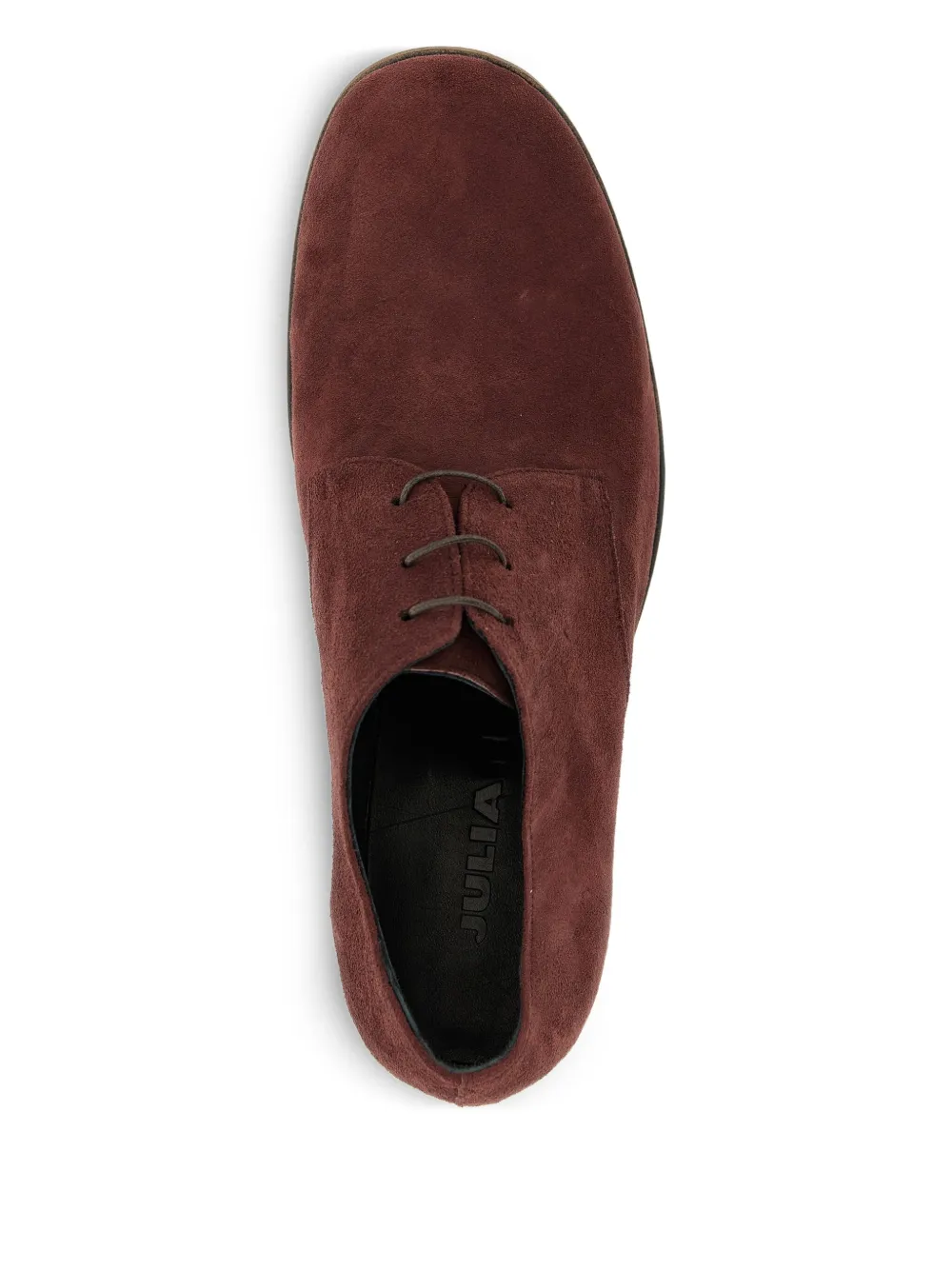 Julian Suede Lace Up Lace Up Shoes Bordeaux In Red