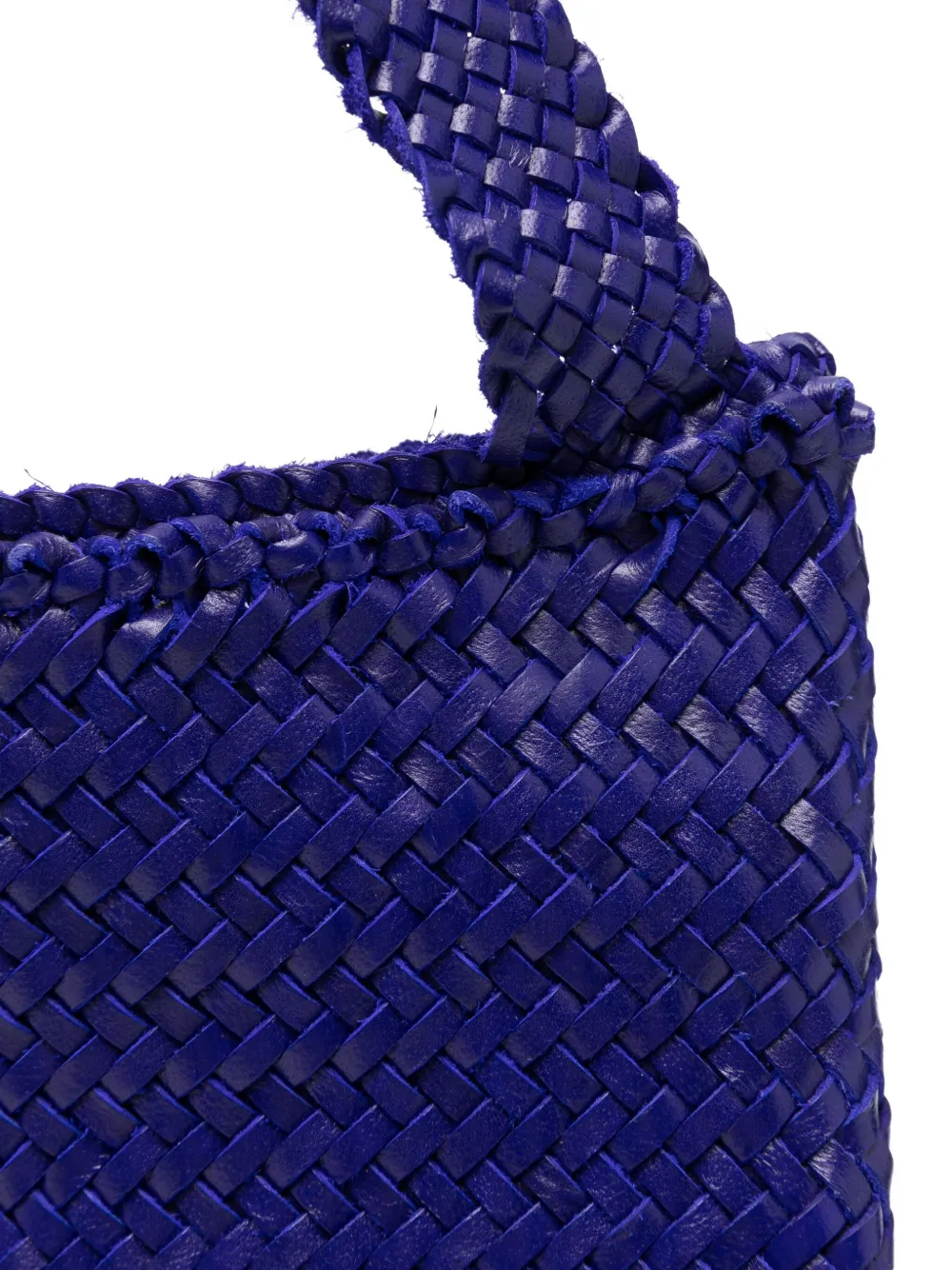 Dragon Diffusion Woven-leather Shoulder Bag In Purple