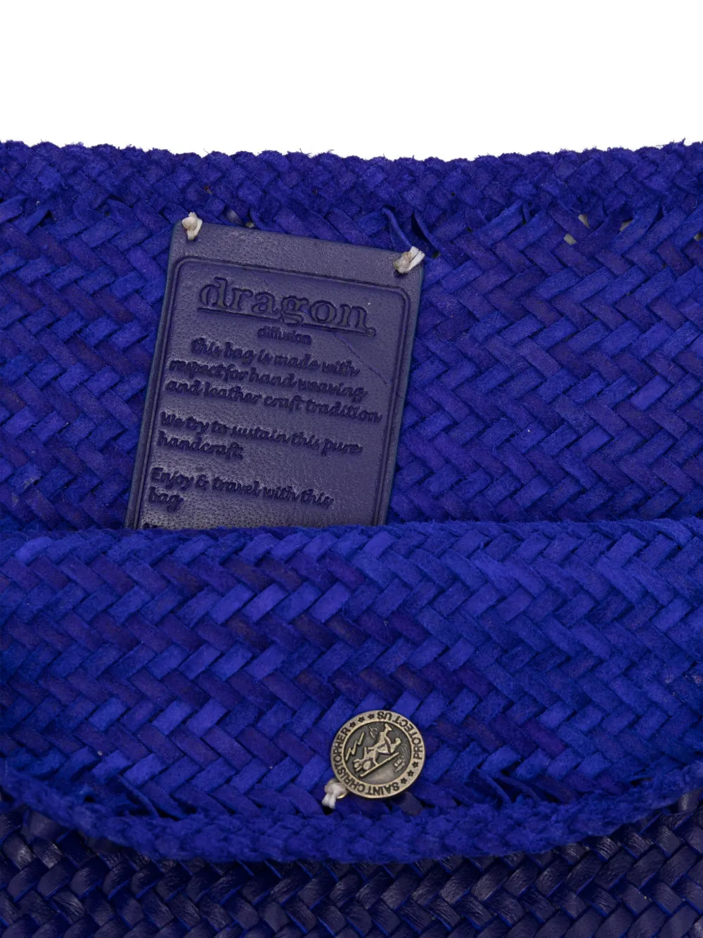 Dragon Diffusion Woven-leather Shoulder Bag In Purple