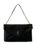 Saint Laurent small Cassandra logo-plaque shoulder bag - Black