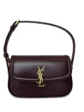 Saint Laurent small Solferino leather shoulder bag - Brown