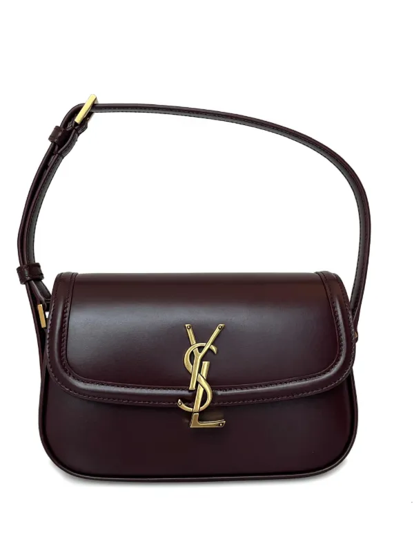Saint Laurent Small Solferino Leather Shoulder Bag Brown FARFETCH PH