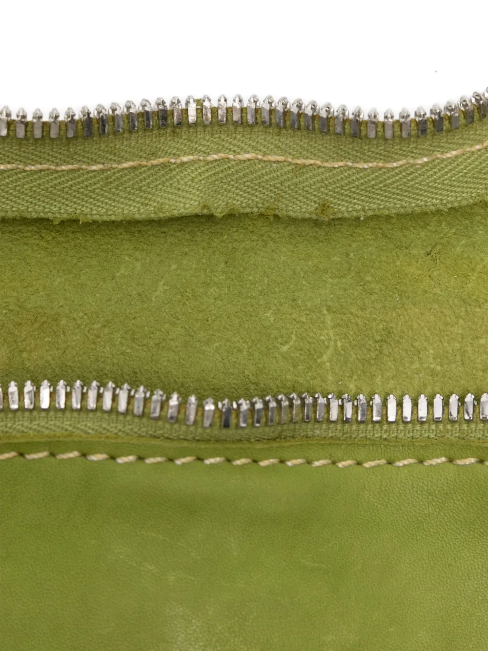 Guidi Zip-fastening Leather Shoulder Bag In Green
