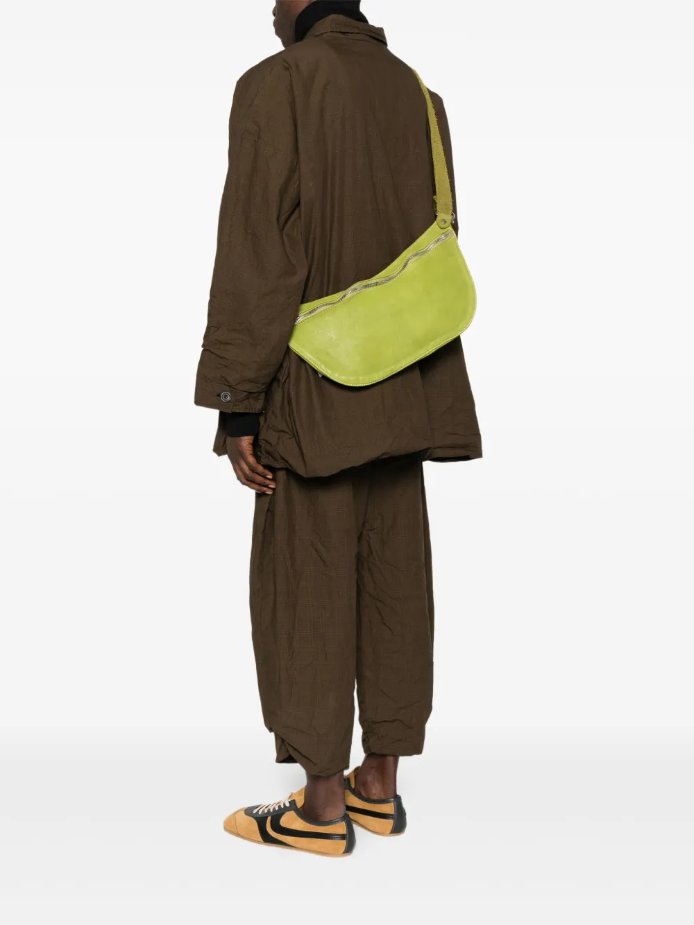 Guidi zip-fastening leather shoulder bag | نساء | Image 2
