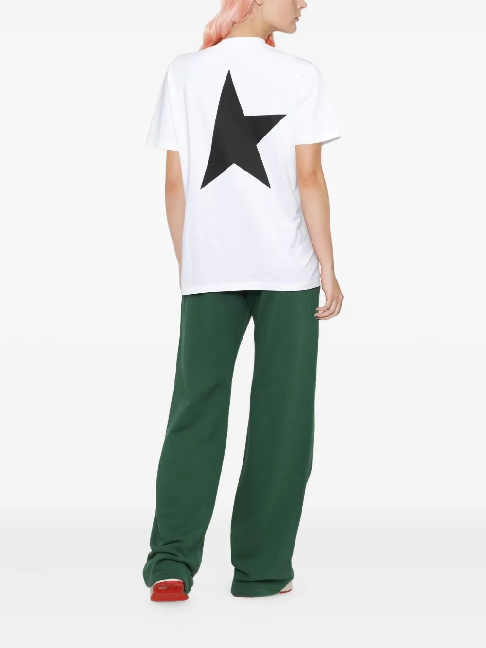 Golden Goose T-shirt met sterrenprint Wit