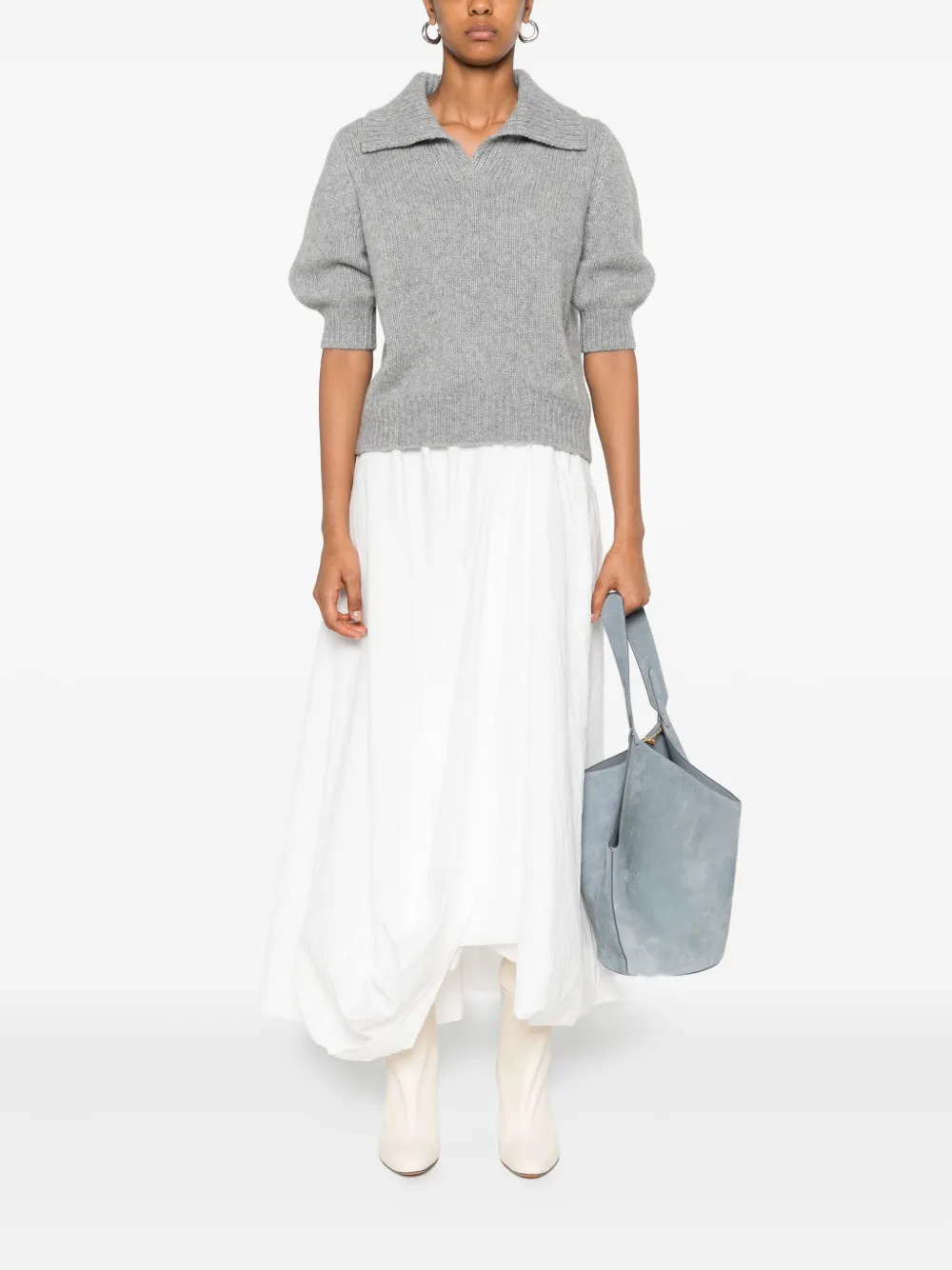 Lisa Yang V-neck jumper Grijs