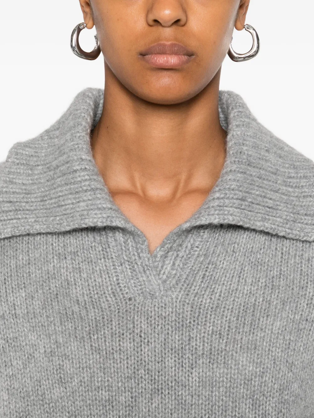 Lisa Yang V-neck jumper Grijs