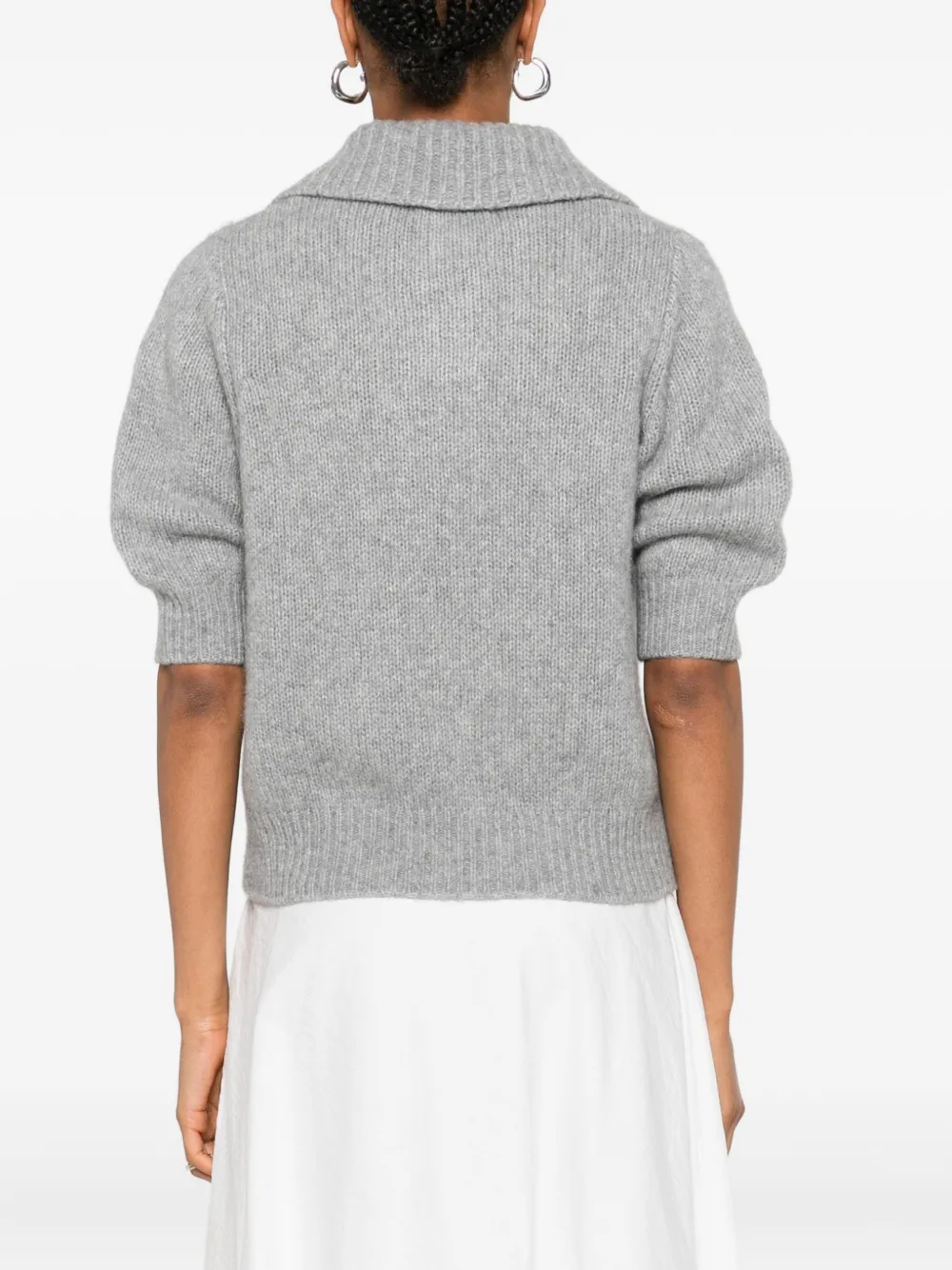 Lisa Yang V-neck jumper Grijs