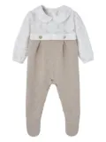 Paz Rodriguez Peter Pan collar babygrow - Neutrals