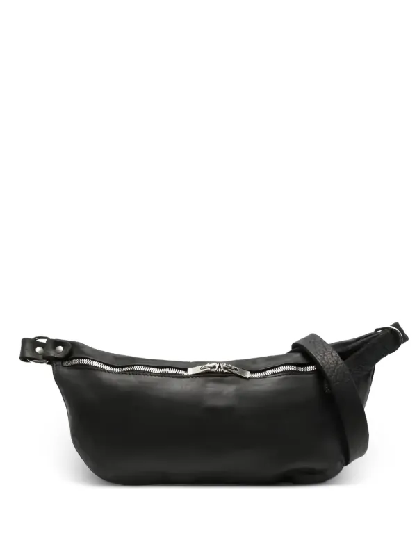 o*1様 GUIDIレザー ショルダーバッグ ファスナー付き Guidi ジップアップ ショルダーバッグ | ブラック | FARFETCH JP