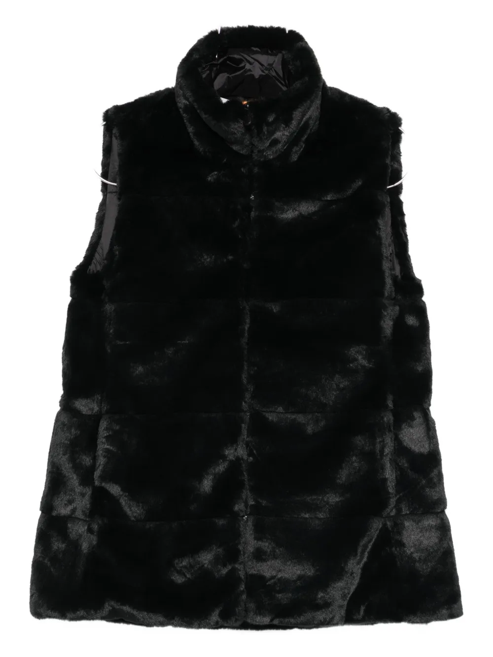 Save The Duck faux-fur vest Zwart
