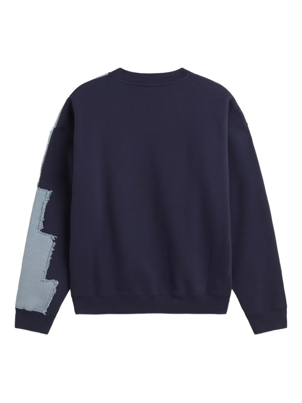 Axel Arigato Sweater met vlakken en franje - Blauw