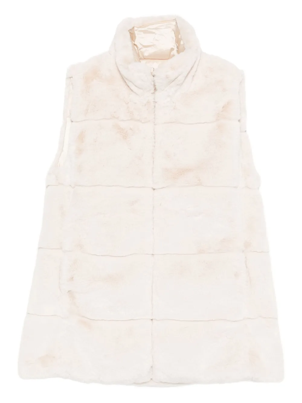 Save The Duck Top van imitatiebont Beige