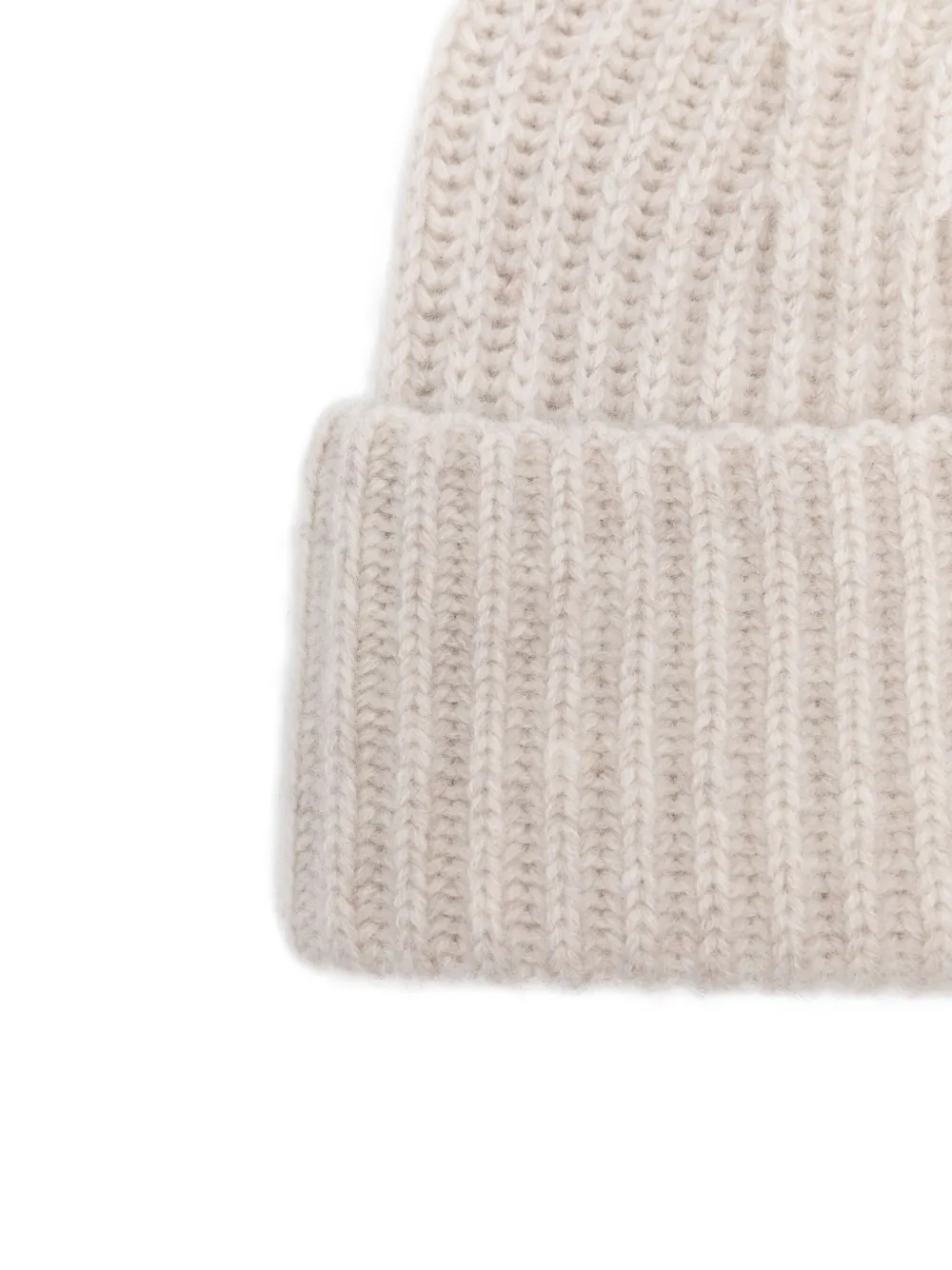 Lisa Yang ribbed cashmere beanie Beige