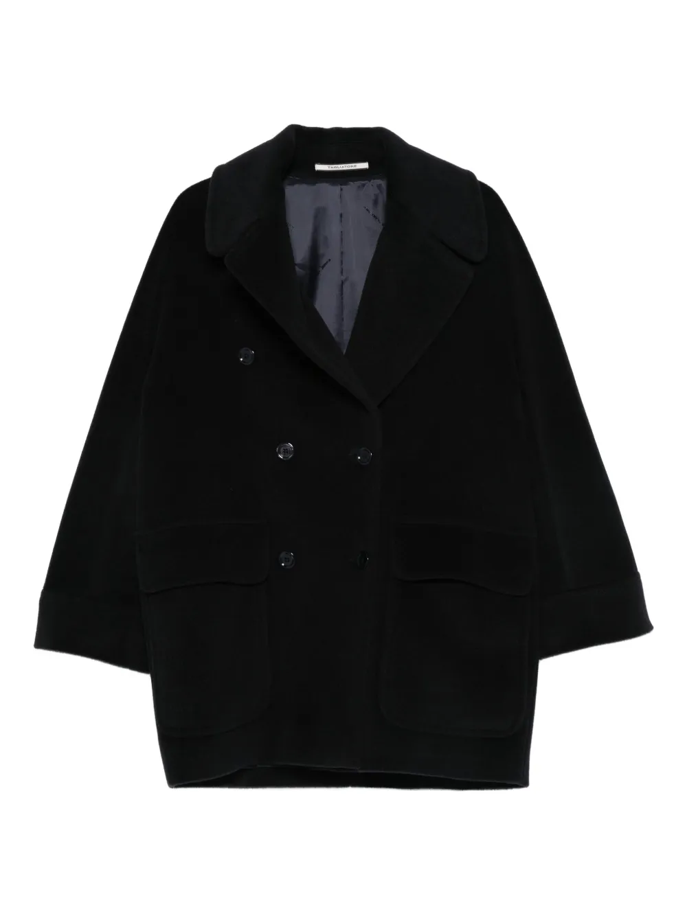 Tagliatore double-breasted patch-pocket coat | Blue | Image 1
