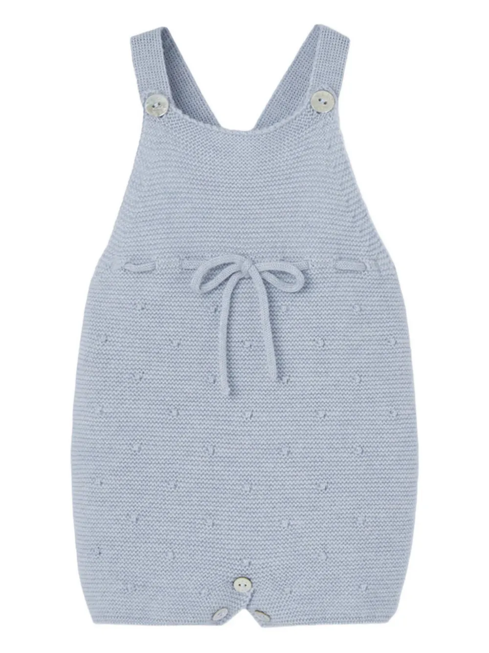 Paz Rodriguez Bow-detail Babywear Set In Blue