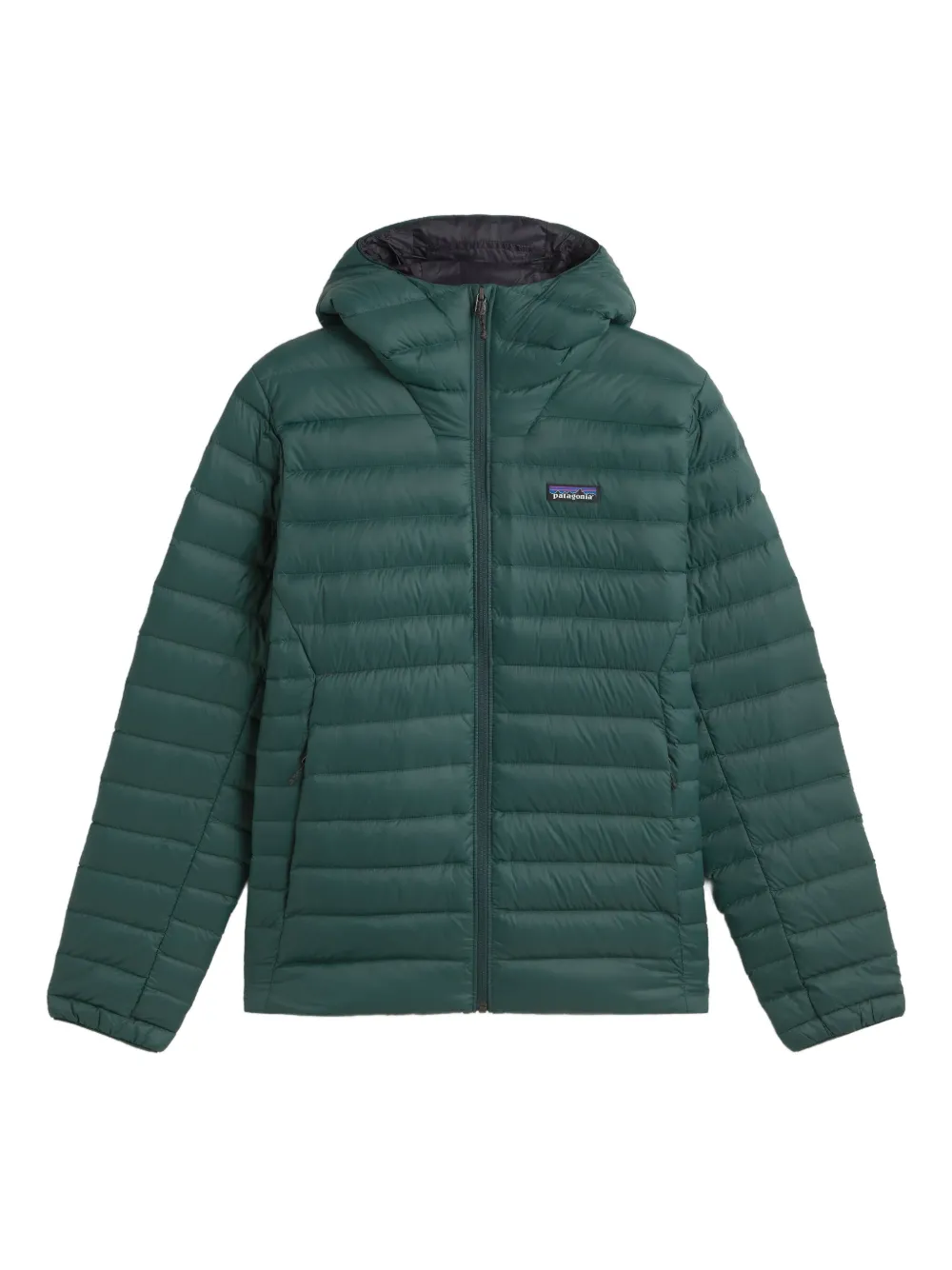 Patagonia Insulated Hoodie Featuring Adjustable Elements In Green