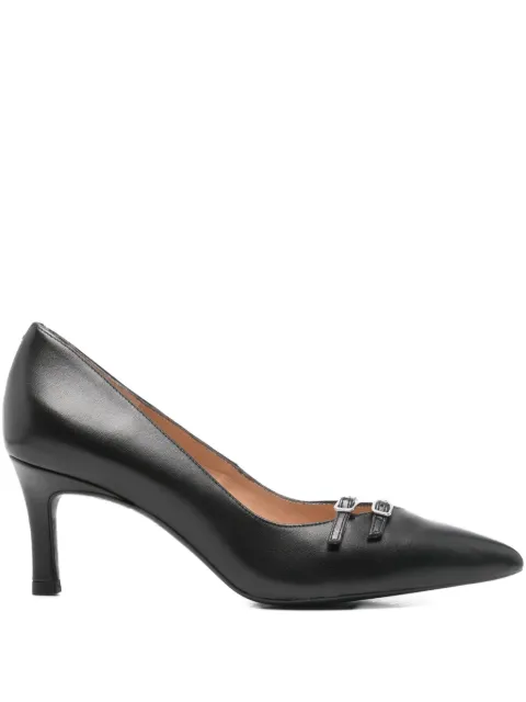 Unisa 70mm pointed-toe buckle-detailing heeled pumps