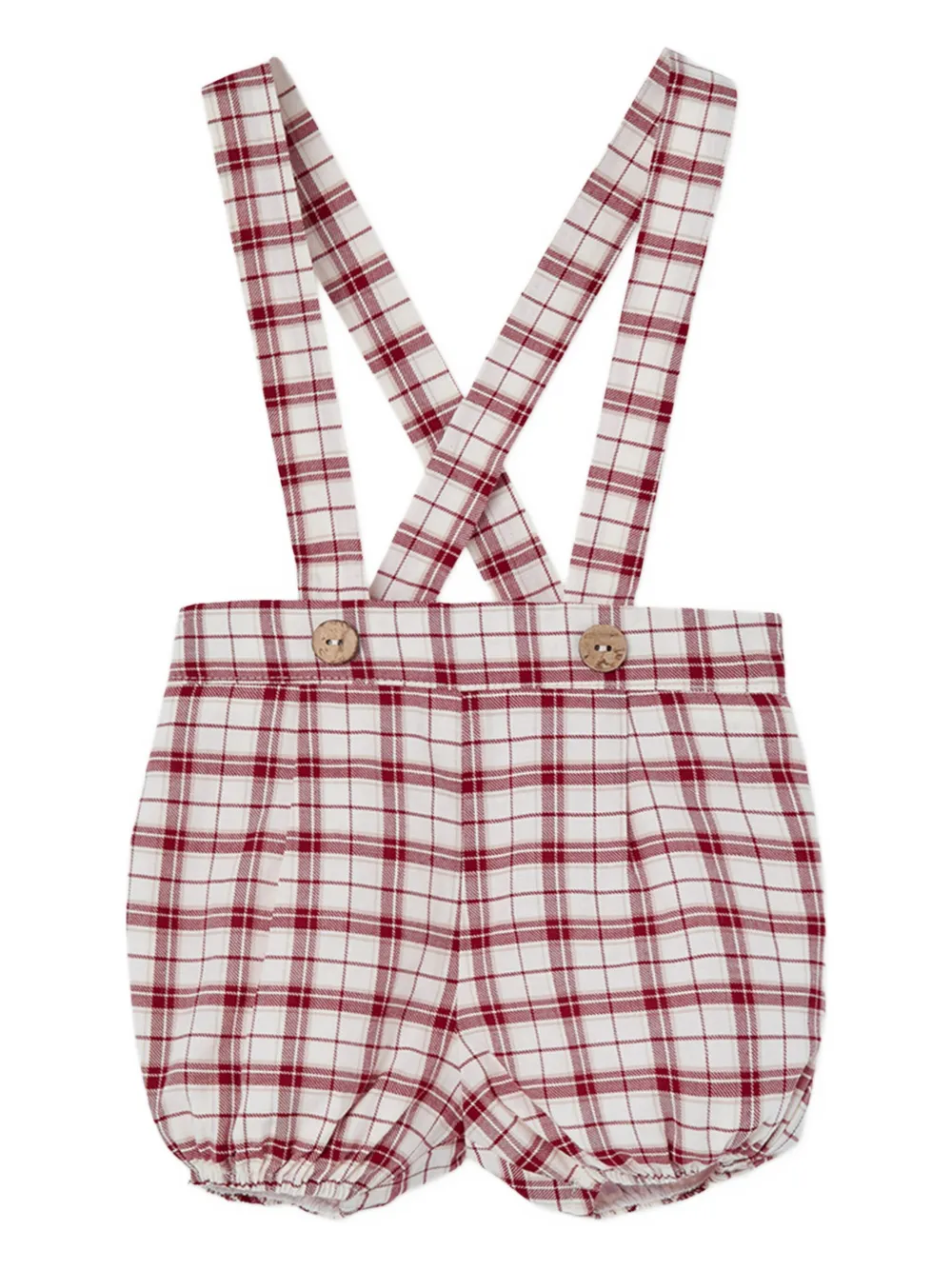 Paz Rodriguez checked suspender-straps short set Rood
