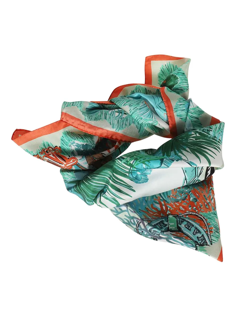Max Mara beach-print silk scarf - マルチカラー Max Mara beach-print silk scarf - マルチカラー