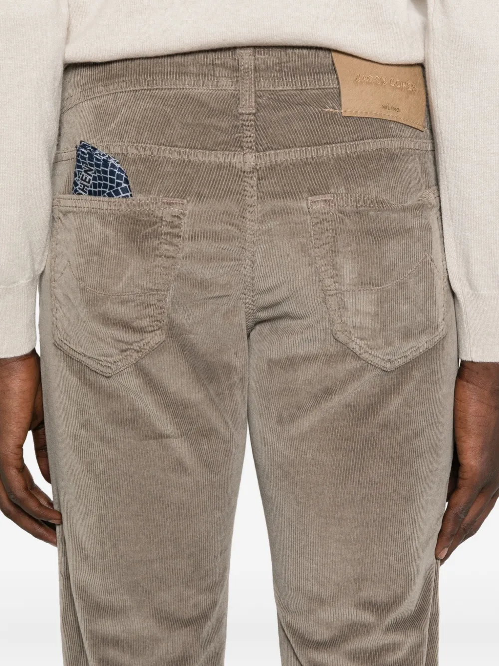 Jacob Cohen Corduroy Five-pocket Trousers In Brown