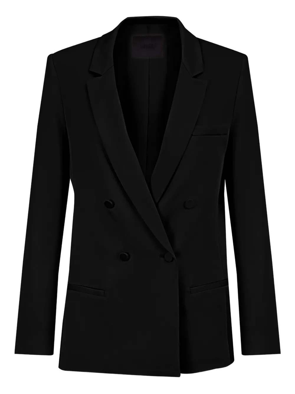 Lapointe Double-breasted Blazer In Black