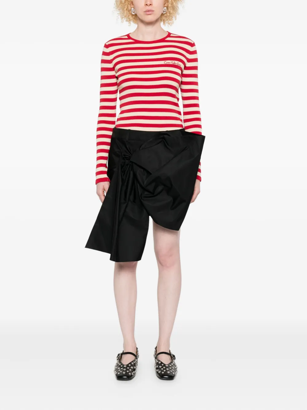 Valentino Garavani striped long-sleeve top | Knitted Tops | Image 2