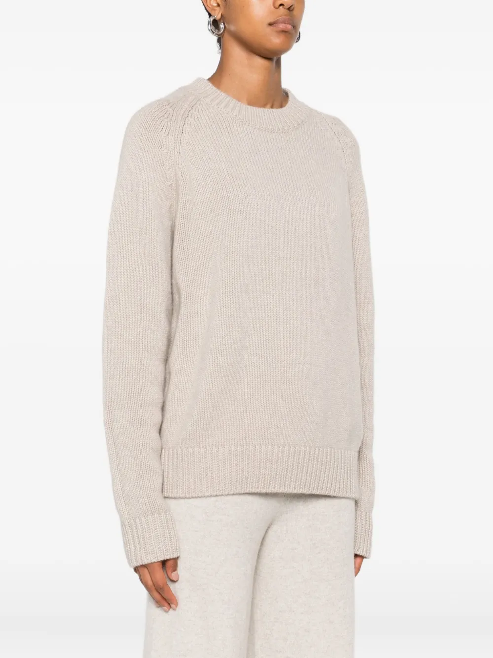 Lisa Yang raglan-sleeve cashmere sweater Beige