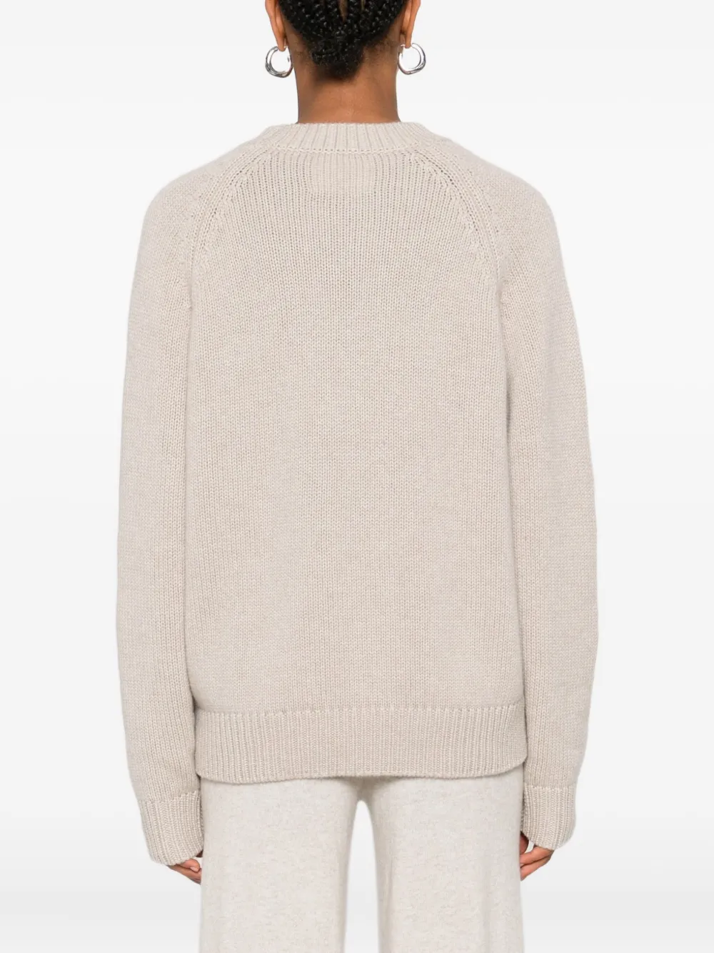 Lisa Yang raglan-sleeve cashmere sweater Beige